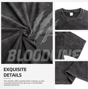 Bloodline Men's Black Cotton Polo <b>Shirt</b> <b>Gothic</b> Letter Print Back Neck Design Knitted Fabric - Product Image 3