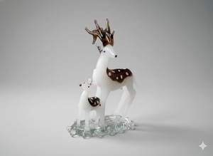 Figurines de cerf et de lion en verre faites à la main, décoration de luxe pour la maison, cadeau, objet de décoration pour mariage, anniversaire, Saint-Valentin, export, présentation sur table - Product Image 3