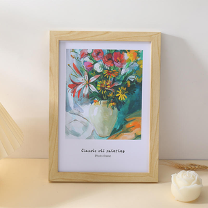 Wooden Picture <b>Frame</b>, USA-Sourced Natural <b>Oak</b> Solid Wood Photo <b>Frame</b> with Plexiglass for Display Pictures Without Mat, Walnut - Product Image 1