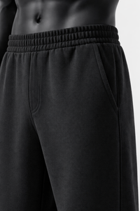 Pantalon de survêtement en toile pour homme, coupe ample, doux, écologique, séchage rapide, style streetwear décontracté, vente en gros - Product Image 5