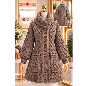 Suéteres 100% acrílico o algodón, calibre 12, para mujer, los más modernos, informales, para la temporada de invierno, proveedor de Bangladesh. - Product Image 5