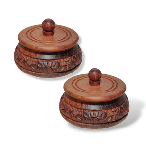 Wood Sugar Pot Bowl Handmade Design Wooden Sugar Bowl High Quality for Dining Customized Wood Sugar Bowl - Product Image 1