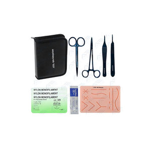 Surgical <b>Suture</b> Practice <b>Kit</b> Stainless Steel Instruments and <b>Suture</b> Pad Set <b>Suture</b> <b>Kit</b> Medic Instrument Wholesale Complete - Product Image 1