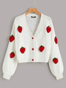 Suéteres de Punto con Bordado Floral para Niñas, Moda Viral 2026, Servicio OEM, Directo de Fábrica en Bangladesh - Product Image 3