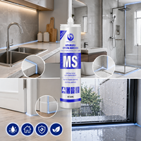 Colle transparente MS anti-jaunissement Jiaobao pour le remplissage de joints de décoration haut de gamme, certifiée CE MSDS ROHS
