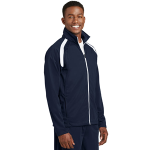 Chaqueta Deportiva para Hombre, Color Azul Marino, Cierre Completo, Cuello Alto, Poliéster Transpirable, para Otoño, Corte Regular - Product Image 6