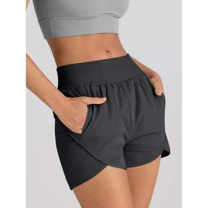 2025 2025 Shorts athlétiques taille haute pour femmes XS taille Gym entraînement pantalons de Sport décontractés avec poches pour la course - Product Image 2