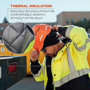 Chaquetas reflectantes de seguridad para la construcción, mezcla de algodón - Product Image 5