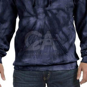 Sweats à capuche tie-dye fabriqués en usine, coupe-vent, en coton/polyester de la meilleure qualité, en vente - Product Image 6