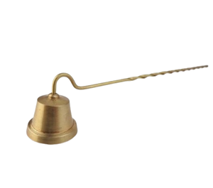 Éteignoir à bougie en aluminium, finition classique, éteignoir à bougie en métal, éteignoir à bougie artisanal à long manche, aspect classique, éteignoir à bougie doré - Product Image 3