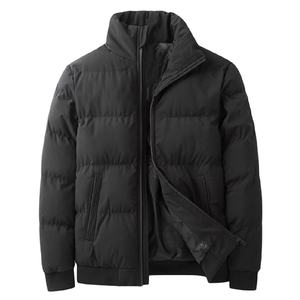 Chaqueta con capucha y cremallera para hombre, chaleco de invierno personalizado con burbujas, de cuero, nuevo estilo - Product Image 1