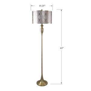 Elegante Lámpara de Pie Blanca con Pantalla de Lino para Soluciones de Iluminación Moderna para el Hogar - Product Image 4