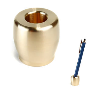 <b>Mirror</b> Polished Brass Pencil Stand Perfect for <b>Tabletop</b> Accessory Tableware Items Promotional Pen Holder - Product Image 5