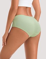 Culottes Bikini Femme Taille Moyenne Tricotées Respirantes Douces Confortables Couleur Unie Anti-Bactériennes Dentelle Usage Quotidien Vente en Gros