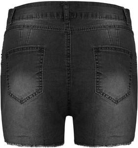 Wholesale Stylish Women Denim Shorts High <b>Waist</b> Super Distressed and Custom Stone Washed Women Denim Shorts for Casual Wear - Product Image 2