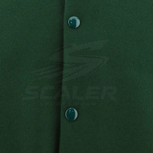 Custom Logo Embroidery Men Winter Varsity <b>Jacket</b> <b>With</b> Soft <b>Lining</b> Rib Collar And Durable Button Closure - Product Image 6