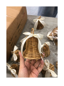ตะกร้าหวายตกแต่งฉากกำเนิดพระเยซูทำมือ สำหรับคริสต์มาส  วัสดุธรรมชาติ เป็นมิตรกับสิ่งแวดล้อม เหมาะสำหรับตกแต่งบ้านในฤดูหนาว งานปาร์ตี้ แขวนผนังหรือประตู - Product Image 3