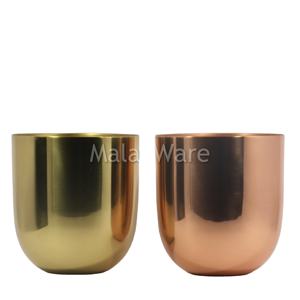 Décoration de table de mariage à la main, gravure de logo, vase à bougie, vases à bougie en laiton givré, pot à bougie unique vide - Product Image 4