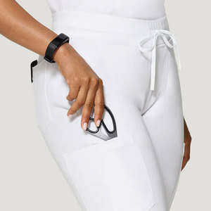 New Design Wholesale Hot Selling Breathable Oxford Fabric Elastic Waist Multi Pockets Comfortable Nursing Wear Set Women's <b>Scrub</b> - Product Image 4