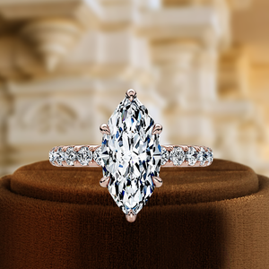 Lab Grown Diamond Ring, Full Pave Band, Hidden Halo Setting Anniversary Ring, IGI Certified Diamond Ring, 14k White Gold Ring - Product Image 5