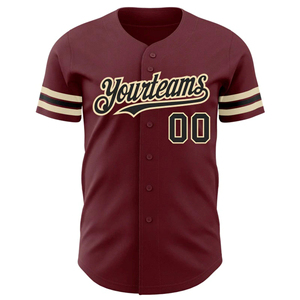 Custom Design Baseball Jersey Team Uniform Sportswear Breathable Mesh Fabric Logo <b>Name</b> Number Bulk Wholesale USA - Product Image 1