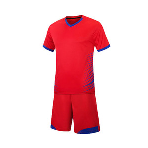 เซ็ตเสื้อกีฬาแขนสั้น2ชิ้นเสื้อและกางเกงขาสั้นสไตล์คอวีชุดกีฬา - Product Image 3