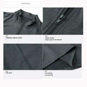 Camiseta Deportiva de Manga Larga para Hombre, de Secado Rápido, con Cierre de Cremallera de 1/4, para Correr, Gimnasio, Entrenamiento - Product Image 5