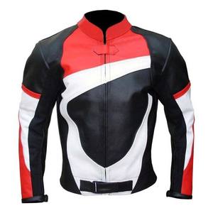 Veste de moto pour homme en PU avec fermeture éclair, deux poches, personnalisable, de qualité supérieure, coupe-vent, pour l'hiver - Product Image 3