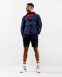 Chaqueta cortavientos impermeable con logotipo para hombre con cierre de cremallera larga cortavientos con poliéster senderismo chaqueta deportiva al aire libre para hombre - Product Image 2