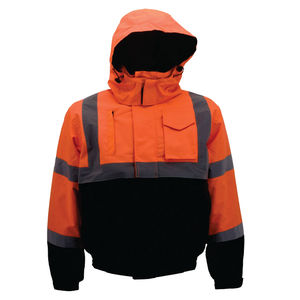 Chaqueta de Trabajo Reflectante de Alta Visibilidad Clase 3 para Hombre, Resistente al Agua, Color Neón - Product Image 6