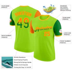 Maillot de baseball sublimé tendance, uniforme d'équipe personnalisé, tissu sportif à séchage rapide, logo, nom, numéro, fournisseur OEM en gros - Product Image 2