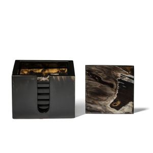 Hand Crafted Design Horn Coaster Buffalo horn Coaster Tea Coaster Place Mats Natural Square Horn Coaster At low factory Price - Product Image 2