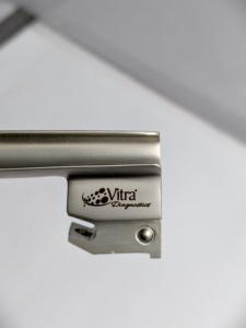 VITRA F.O. Lames de laryngoscope Miller 00 - 4 et poignée |   Laryngoscopes pédiatriques en acier inoxydable de qualité médicale |   CERTIFIÉ CE - Product Image 5