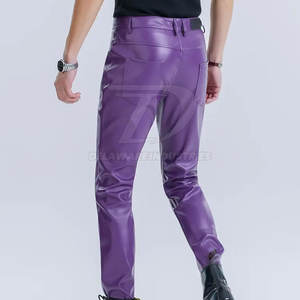 Pantalones de Cuero Clásicos para Hombre, Diseño Elegante, Cuero Suave, Duradero, Transpirable, Ajuste Cómodo, Ideal para Uso Diario y Estilo Urbano - Product Image 3