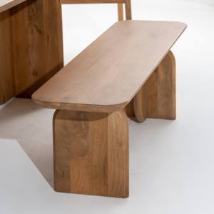 Vandana Falcon aureo ม้านั่งไม้สำหรับที่นั่งในร่มและกลางแจ้งที่ทันสมัยในบ้านที่ทันสมัย - Product Image 1