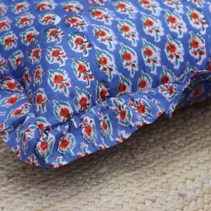 ปลอกหมอนอิงลายดอกไม้สไตล์โบฮีเมียน ตกแต่งบ้าน ผ้าฝ้าย 100% ทำมือ - Product Image 6