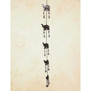 Classic Elephant Iron Rustic <b>Bell</b> with Strong Metal Construction for Outdoor Decoration and Animal Identification Use for Export - Product Image 2