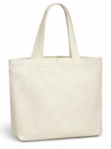 Sac fourre-tout en toile de coton naturel uni, imprimé en couleur avec logo personnalisé, idéal pour la promotion, les cadeaux, les courses et les achats pour femmes. - Product Image 6
