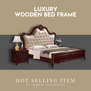 เตียงไม้สักแท้ขายดี ชุดเฟอร์นิเจอร์ห้องนอนทันสมัย นุ่มสบายเป็นพิเศษ เป็นมิตรกับสิ่งแวดล้อม ดีไซน์ปรับแต่งได้ ขายส่ง - Product Image 4