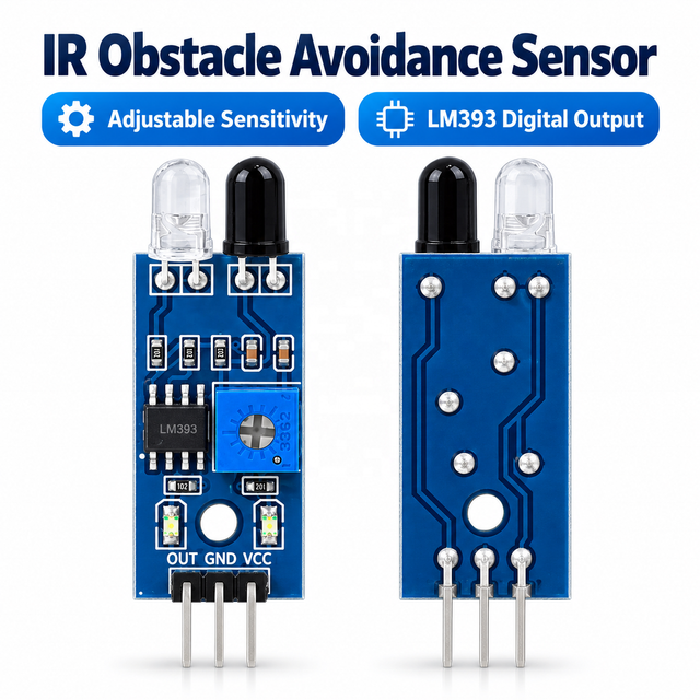 FYX Stock HW-201 IR MH-B Infrared Obstacle Avoidance Reflect Sensor Module for Smart Car Robot 3-Wire Motion Position Sensors