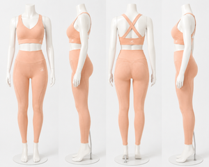 Ensemble de yoga sans couture pour femmes, soutien-gorge de sport, leggings taille haute, vêtements de sport pour la gym, vêtements de fitness, vêtements d'entraînement, logo personnalisé - Product Image 6