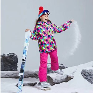 Premium <b>Kids</b> Ski Winter Snowsuit Set Thick Fur Hooded Down Jacket and Padded Bib Pants for Boys and Girls <b>Snow</b> <b>Suit</b> Skiing <b>Suits</b> - Product Image 2