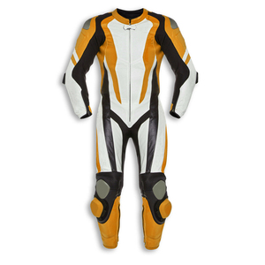 Combinaison de moto en cuir véritable 2 pièces, hiver/été, imprimée, unisexe, respirante, imperméable, anti-UV, coupe-vent, séchage rapide - Product Image 4