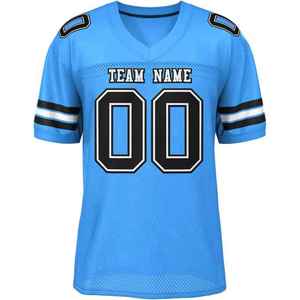 2k26 Nouveau style de maillot de football américain personnalisé pour hommes, col en V, manches courtes, uniforme d'équipe, chemise athlétique de performance - Product Image 6