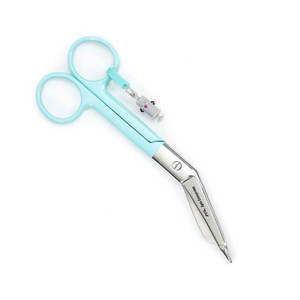 กรรไกรตัดผ้าพันแผลสแตนเลสแบบแมนนวล กรรไกรพยาบาลสีสันสดใส สำหรับการปฐมพยาบาล โรงพยาบาล คลินิก ฉุกเฉิน การดูแลบาดแผล - Product Image 5