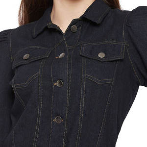 Newest Style <b>Lightweight</b> Oem Serviced <b>Denim</b> <b>Jacket</b> for Women Winter Cotton Jean <b>Jacket</b> OEM Manufacturer Plus Size <b>Denim</b> <b>Jacket</b> - Product Image 6