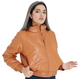 Chaquetas de Cuero de Piel de Oveja Premium para Mujer, Diseño Personalizado, Ropa Urbana con Nuevo Estilo, Fabricante Mayorista de Chaquetas de Cuero - Product Image 5