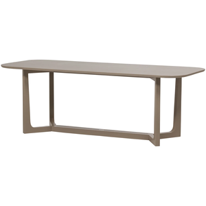 Table de salle à manger en bois massif de mangue couleur boue, design américain très attrayant, finition mate, idéale pour la maison, la cuisine ou la villa. - Product Image 1