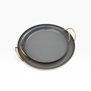 Plateau à chocolat rond gris de haute qualité et durable, accessoires pour chocolat personnalisables, fabricant d'accessoires pour chocolat, tailles et couleurs personnalisées disponibles - Product Image 1