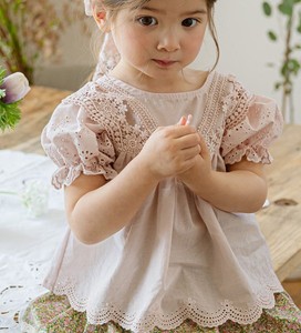 Camisa de Algodón 100% para Niñas, Estilo Vintage, Lisa, de Manga Larga, con Aberturas, para Otoño - Product Image 4